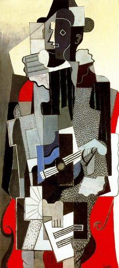 Arlequin 1917 cubisme Pablo Picasso Peintures à l'huile